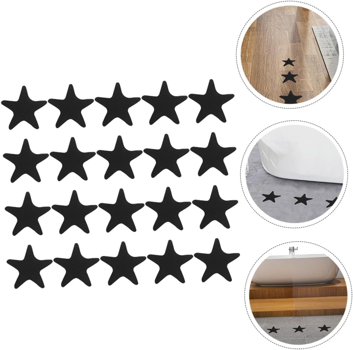 Cabilock 40pcs Non-Slip Bathtub Stickers with Anti-Slip Grip