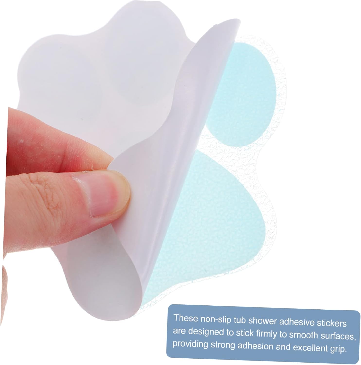 Garneck 10pcs Blue Paw Print Non-Slip Bathtub Stickers