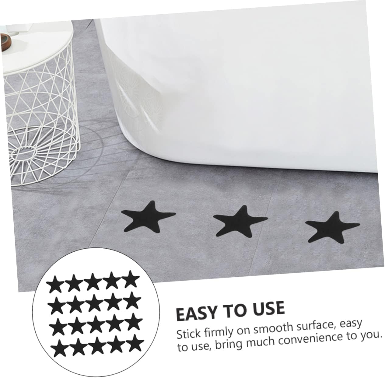 40PCS Non-Slip Bath Stickers Safe Traction for Shower Bathtub Kitchen Pool