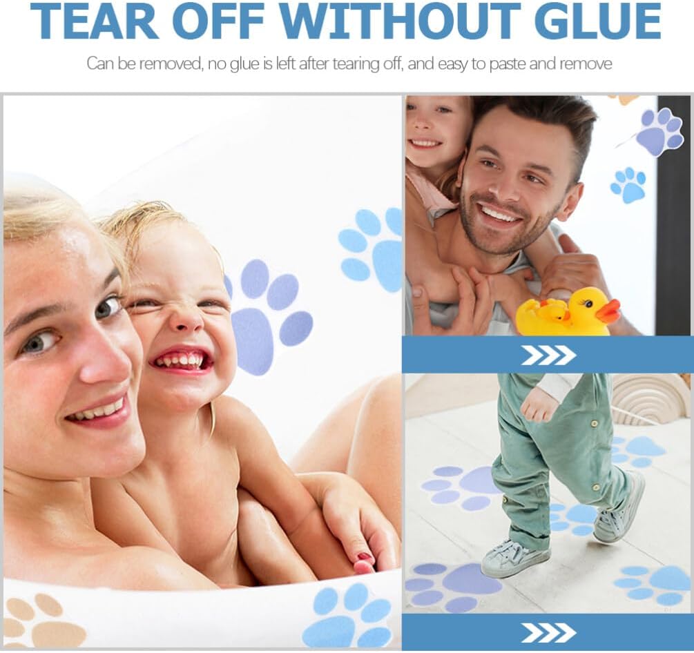 Zerodeko Bathtub Stickers 10pcs Non-Slip Decals for Bathroom Walls