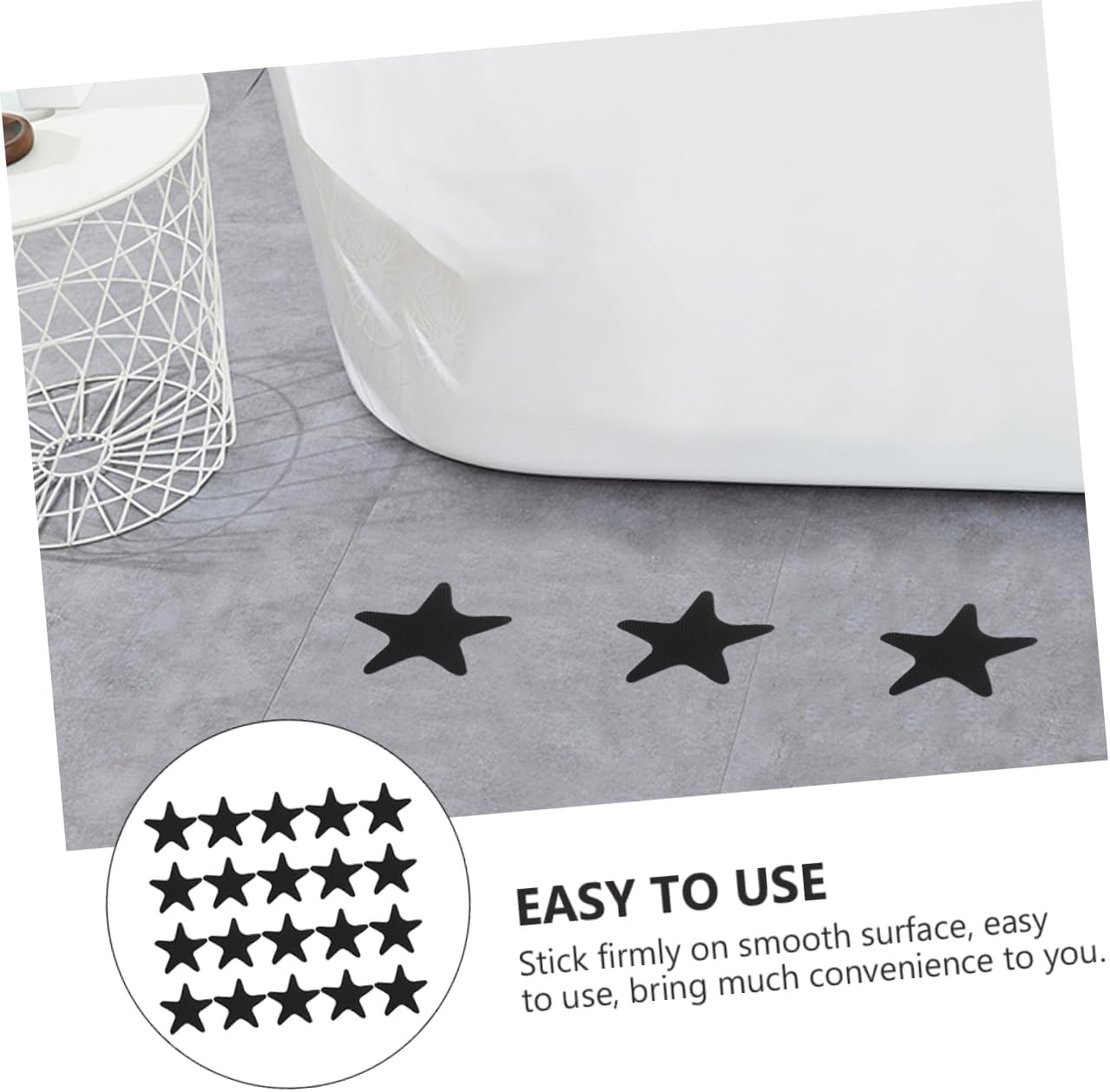 40PCS Non-Slip Bathtub Stickers for Safe Bathing and Showers