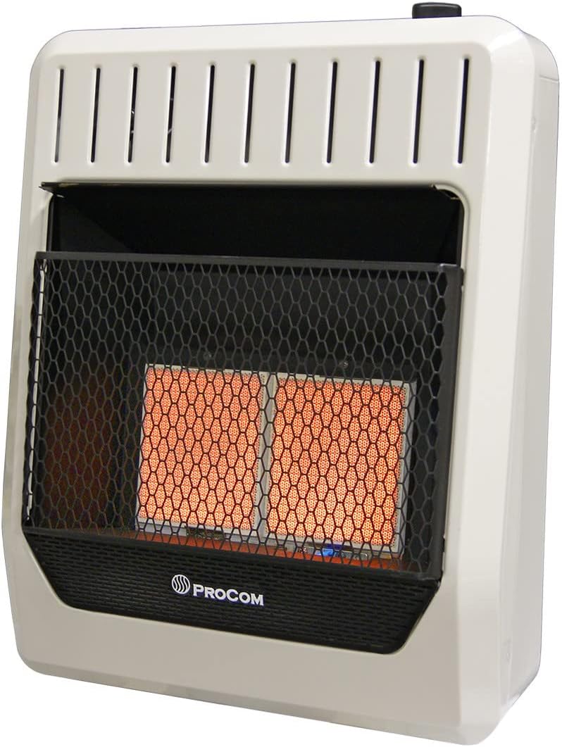 ProCom Dual Fuel Ventless Infrared Heater - 20000 BTU