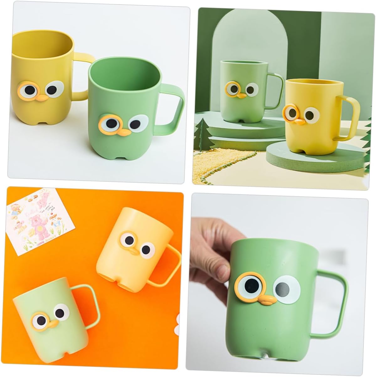 Alipis 2pcs Cartoon Toothbrush Holder Cups for Boys and Girls