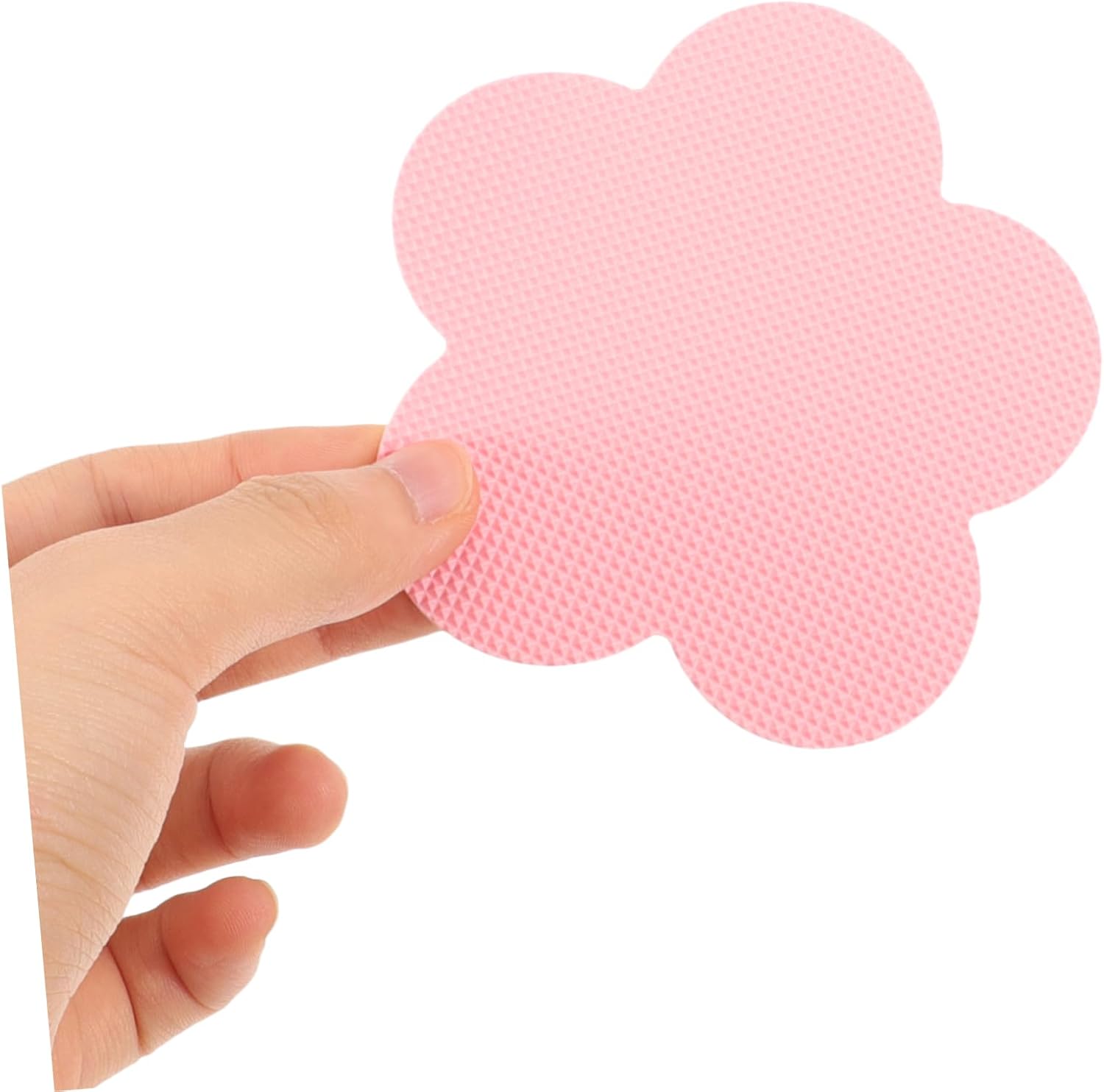20pcs Non-Slip Pink Rubber Bathtub Stickers