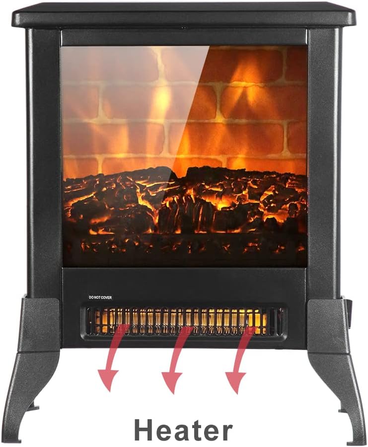 Winado Electric Fireplace 18 with Realistic Flame and CSA Certification
