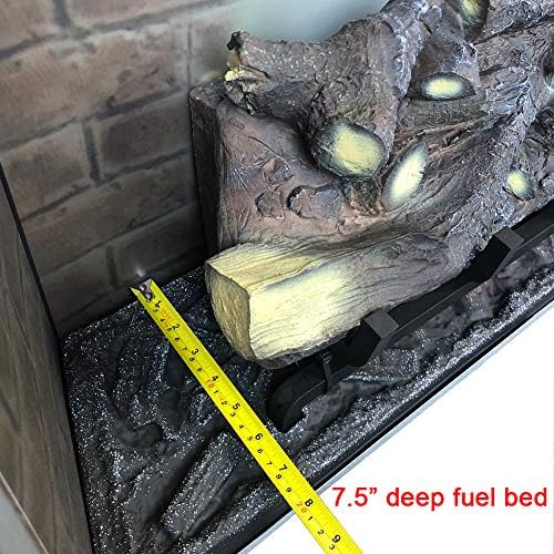 PuraFlame Klaus Electric Fireplace Insert with Fire Crackling Sound