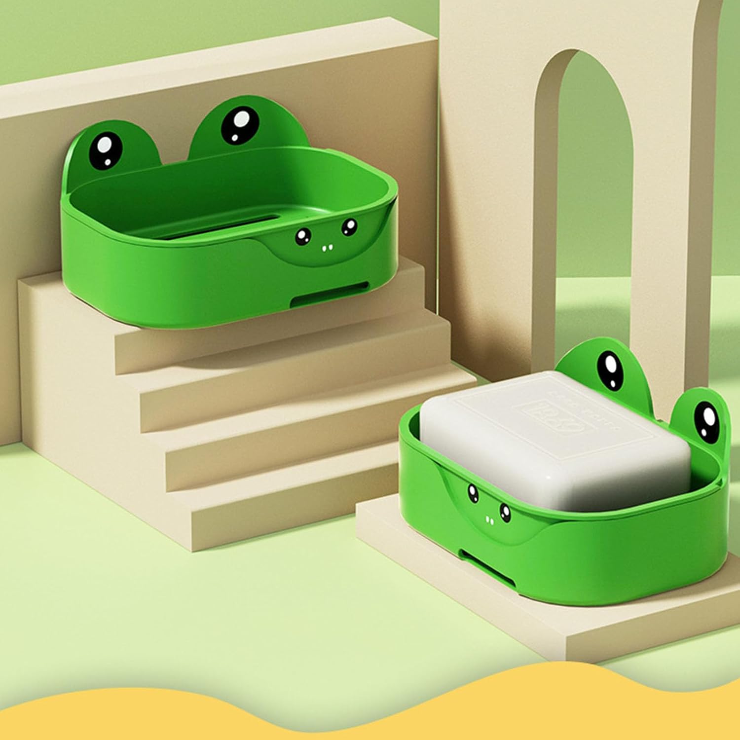 GORBUS Frogs Soap Holder - Wall Mounted with Drainage