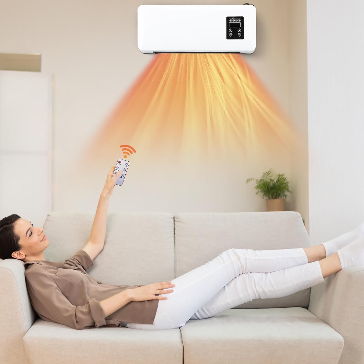 3-in-1 Smart Wall Heater with Remote Control