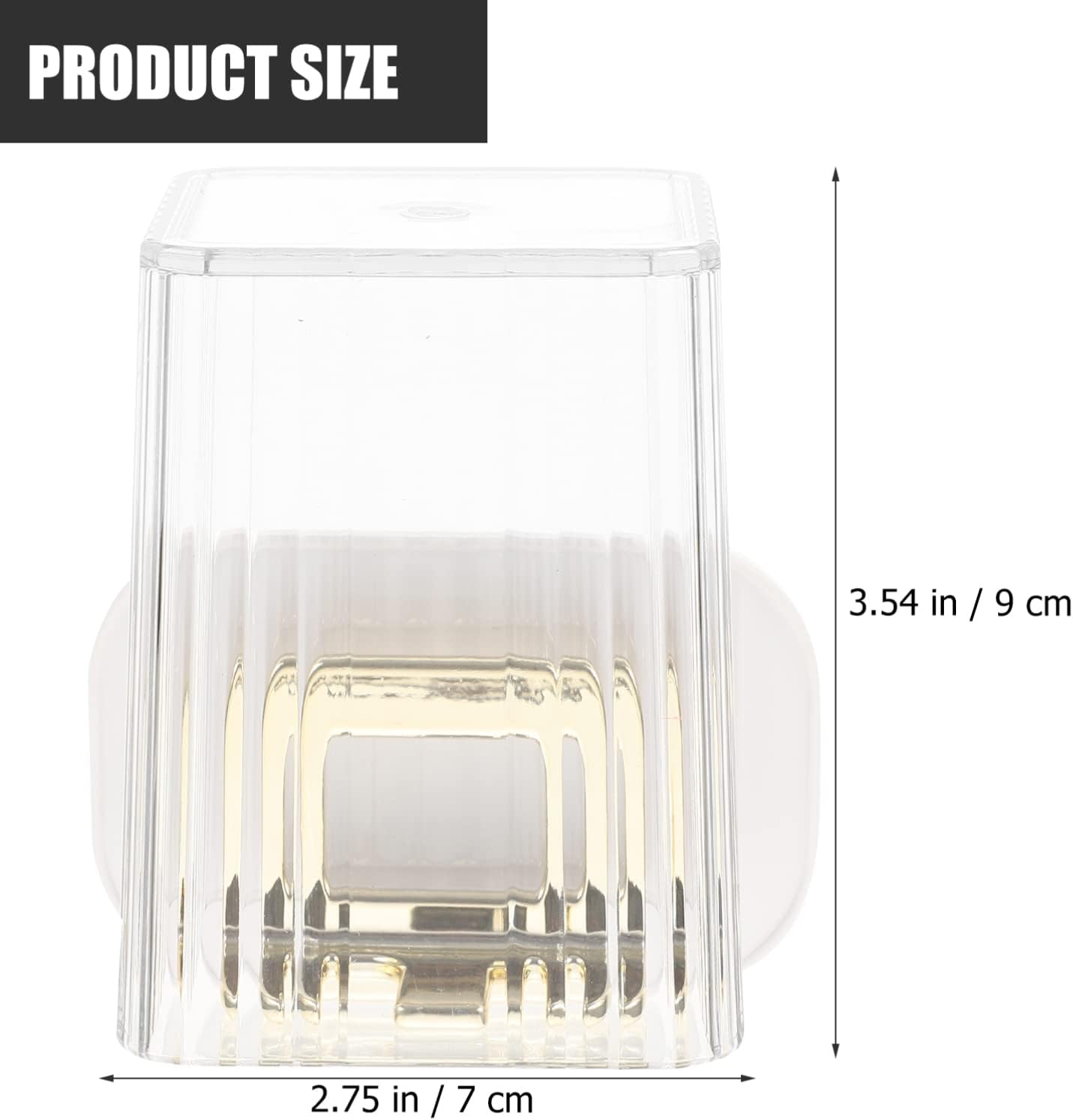 HOLIDYOYO 1set Wall Mounted Toothbrush Holder Set