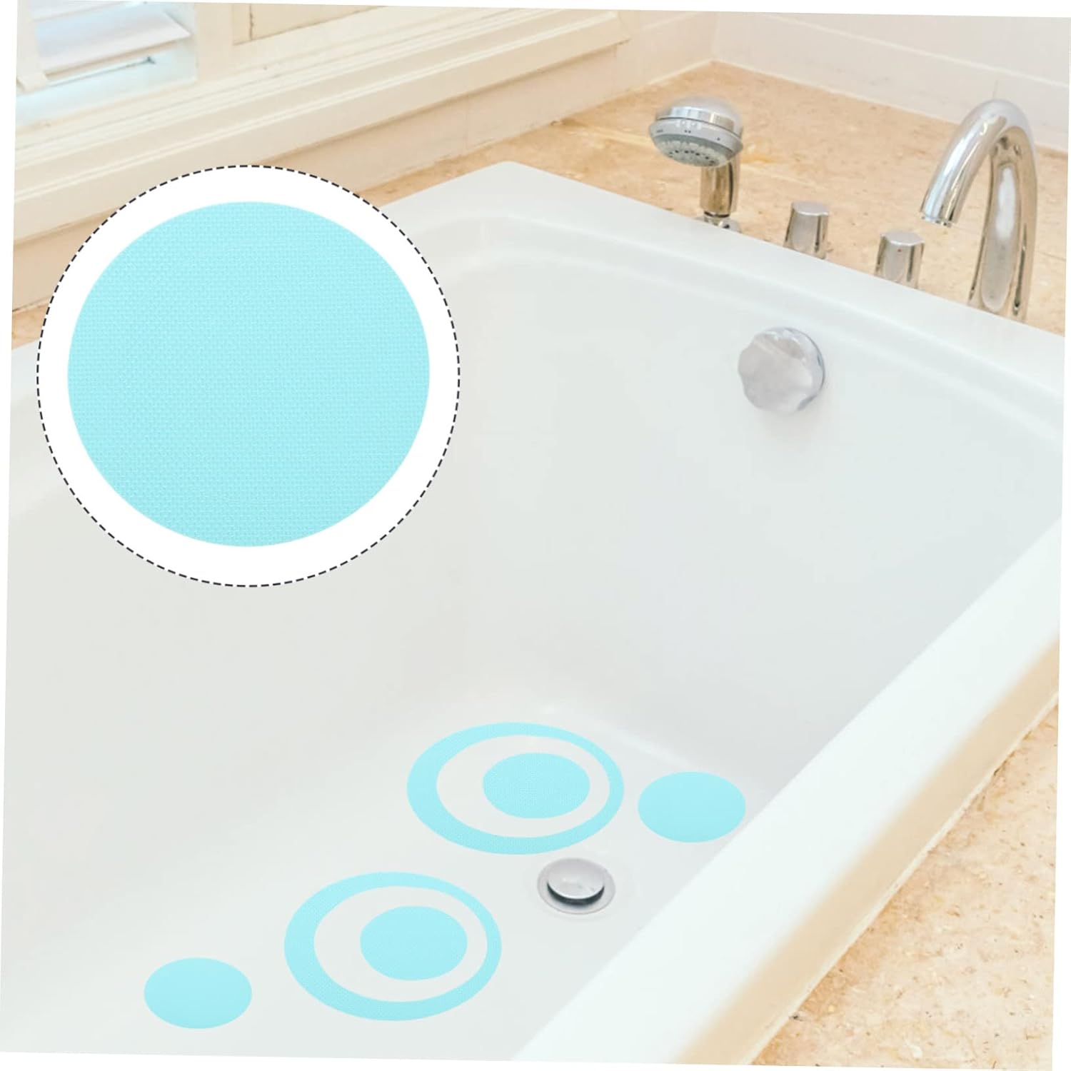 TINEASUR 40pcs Bathtub Stickers Non-Slip Waterproof Decals