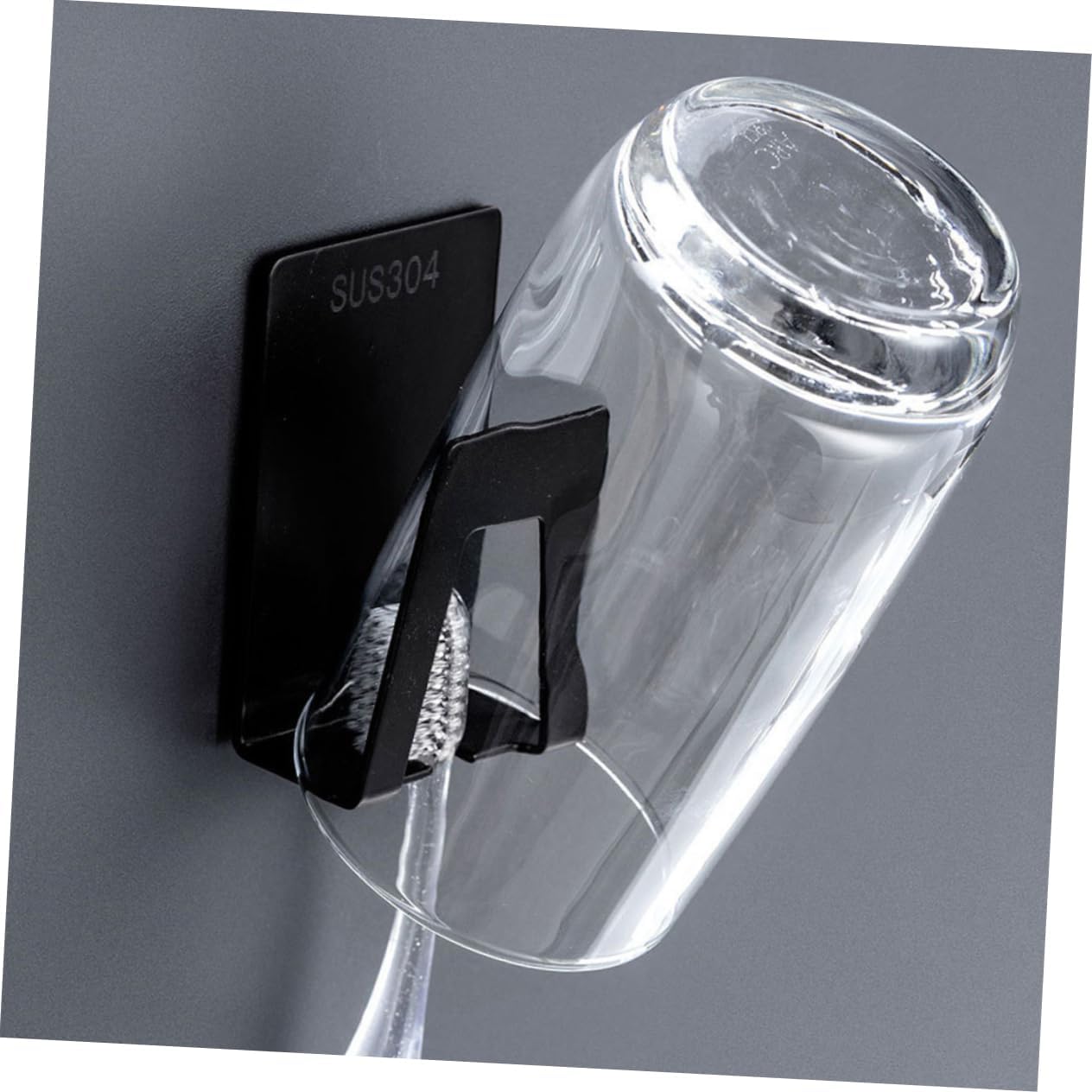 KONTONTY Toothbrush Cup Holder Wall Mount