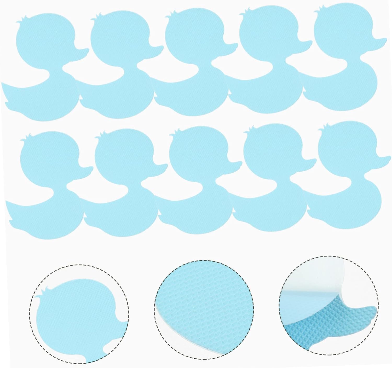 TOPPERFUN 24Pcs Duck Shaped Nonslip Bathtub Stickers