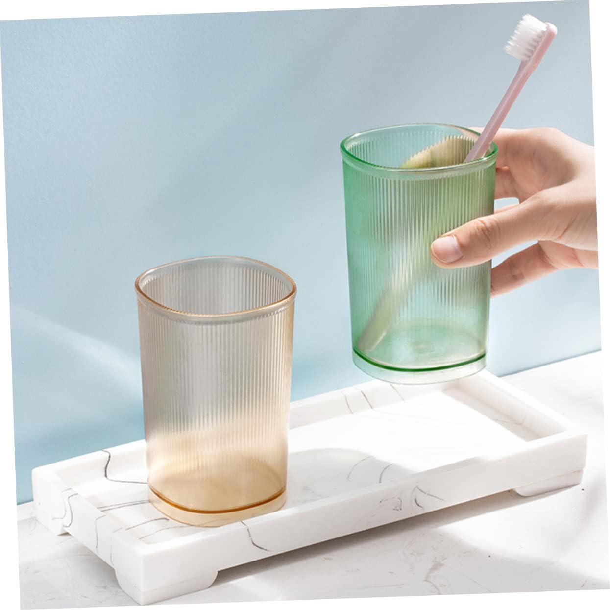 Alipis 3Pcs Portable Toothbrush Holder Cups for Home and Travel