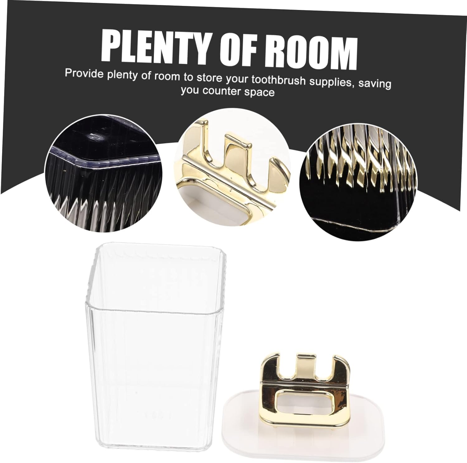 Beatifufu Wall Mount Toothbrush Holder