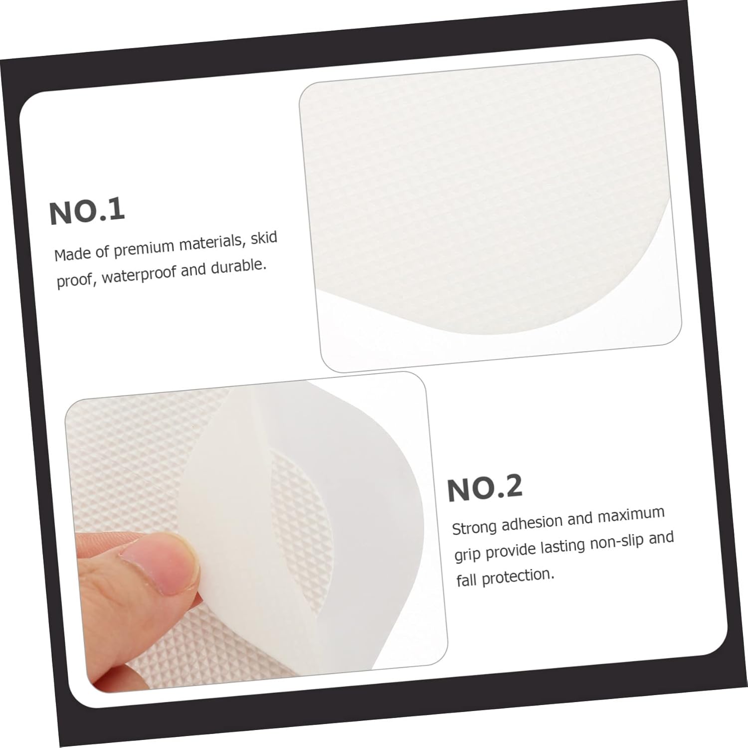 72pcs Peva Bathtub Stickers Non-Slip Decals for Showers Pools and Stairs