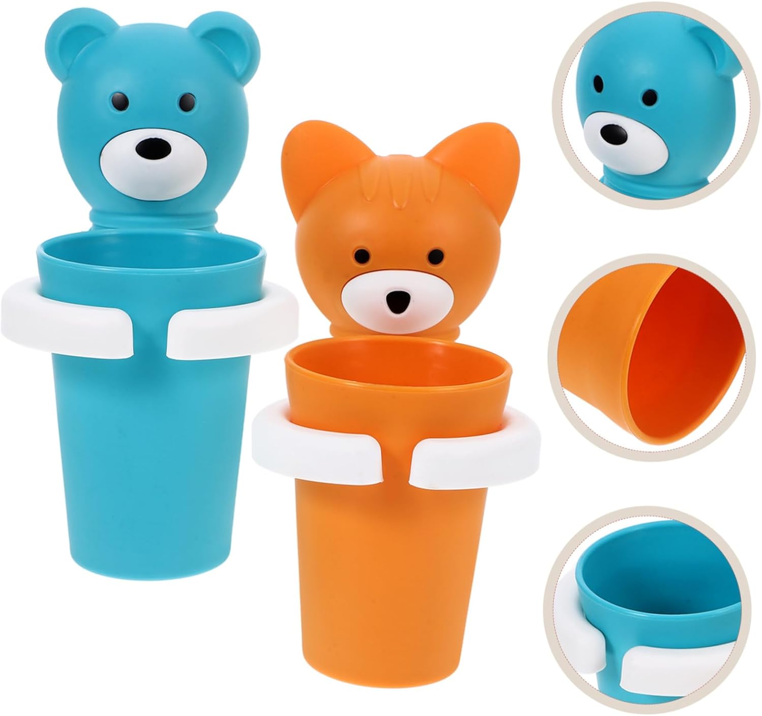 Alipis 2Sets Wall Mounted Toothbrush Holder