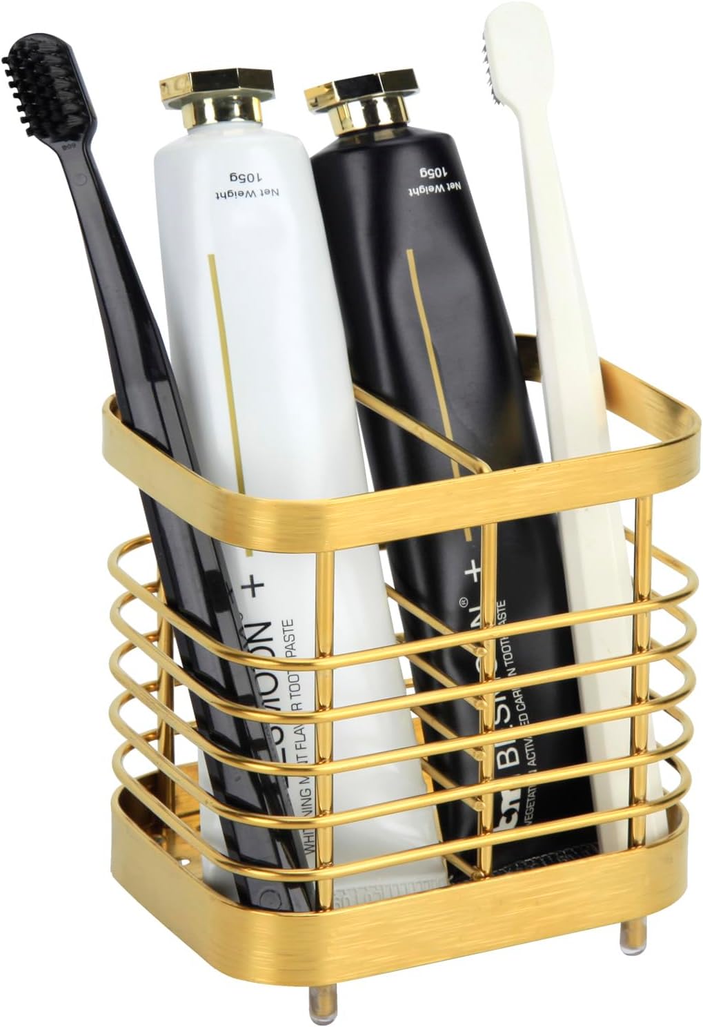 Snailhouse Wall Mount Toothbrush Holder - Gold Stainless Steel