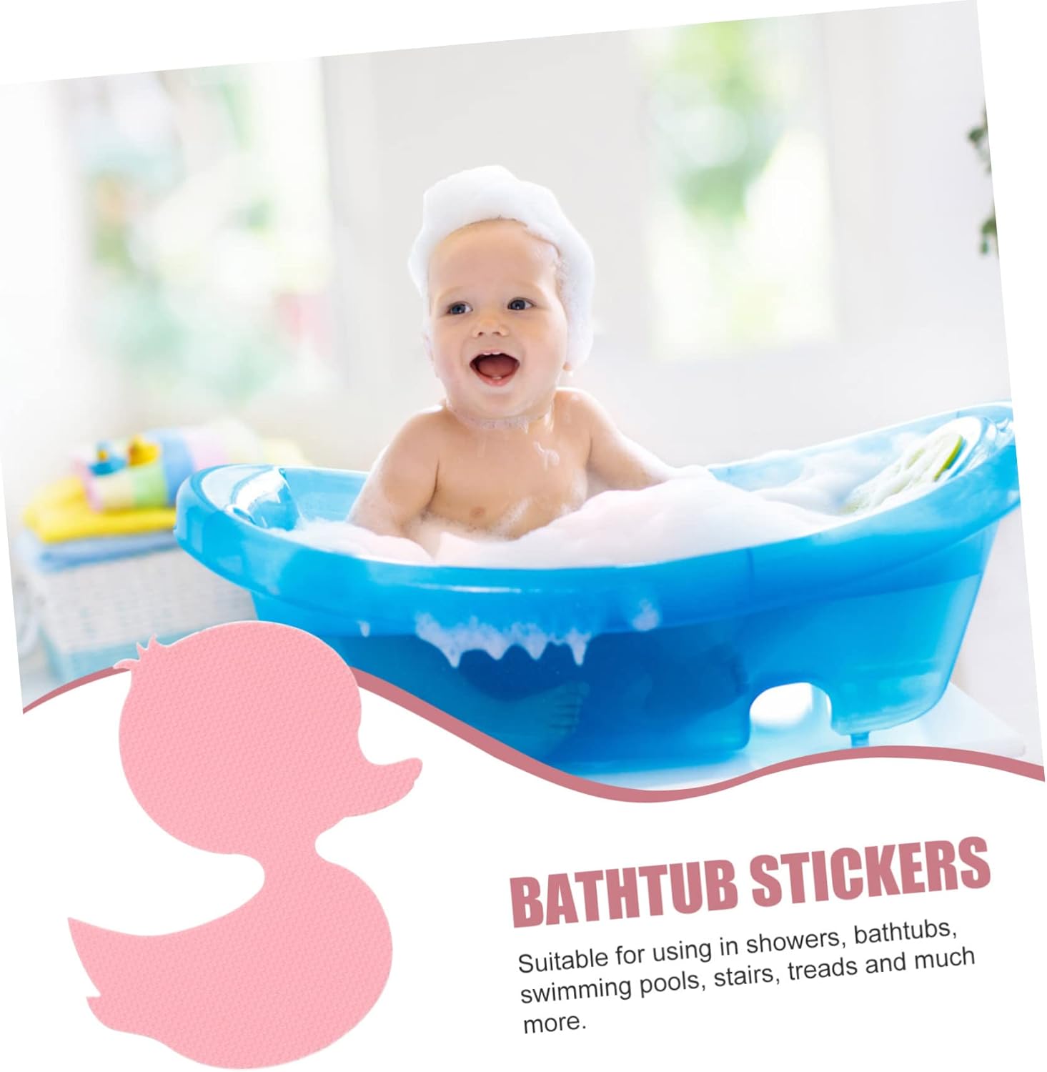 24pcs Nonslip Bathtub Stickers Cartoon - Skid Decals for Safety