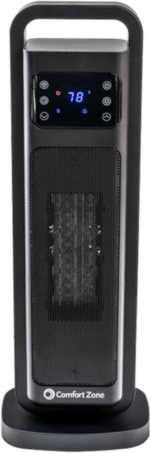 Comfort Zone 26-Inch 1500W Space Heater with Remote Control