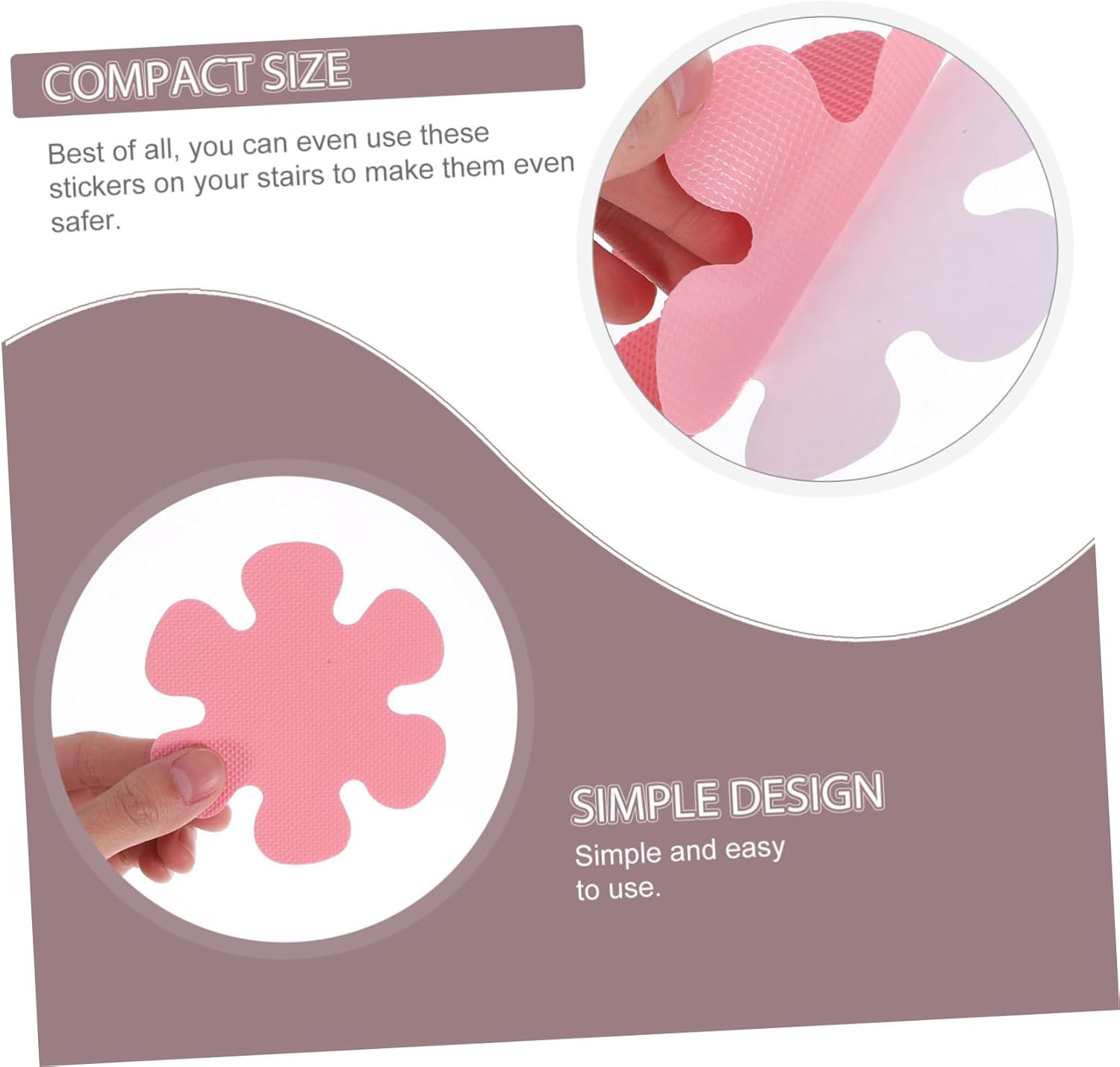 MAGICLULU 20Pcs Non-Slip Flower Bathtub Stickers for Safety