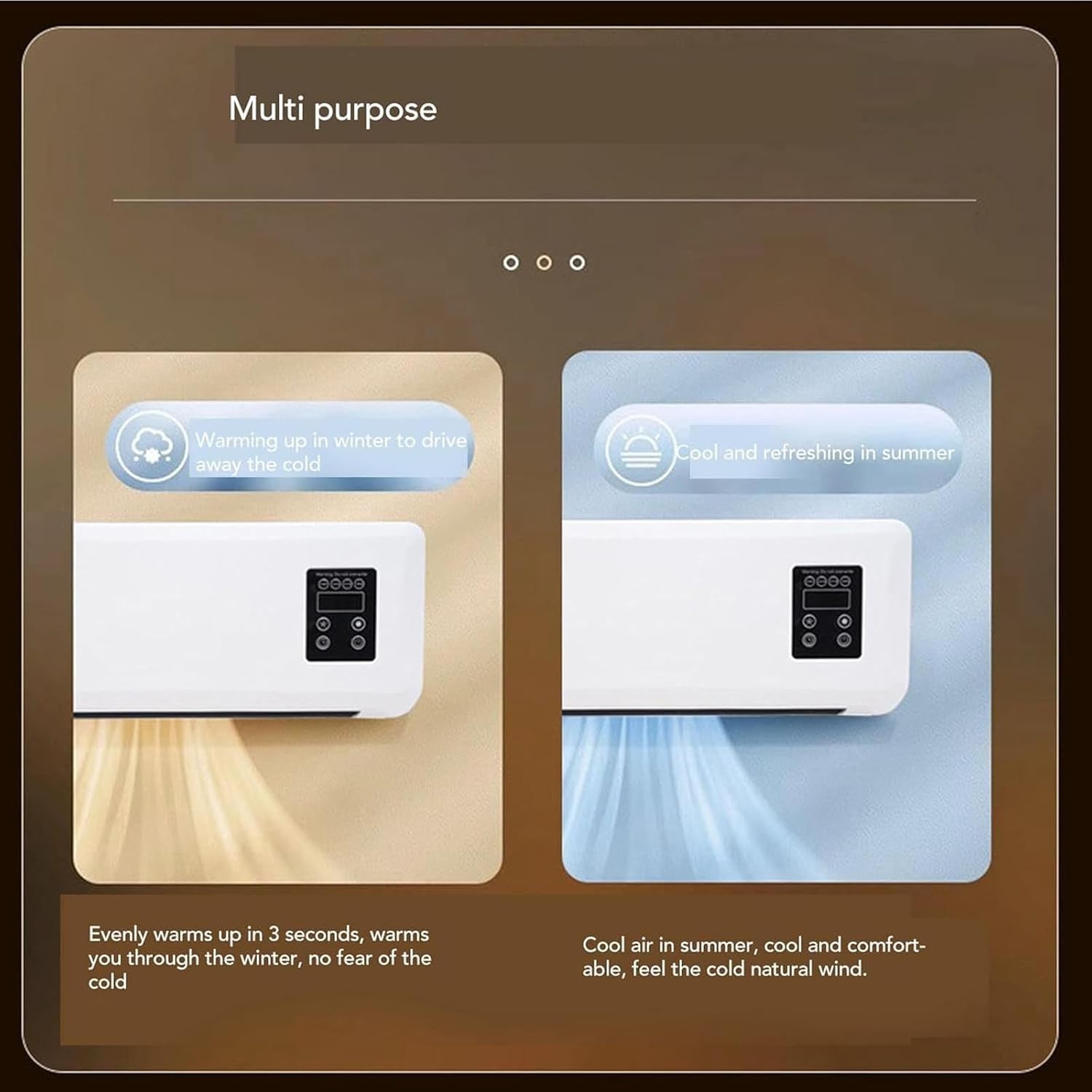 SanKeJin WZ Wall Mounted Heater with Fan and Remote