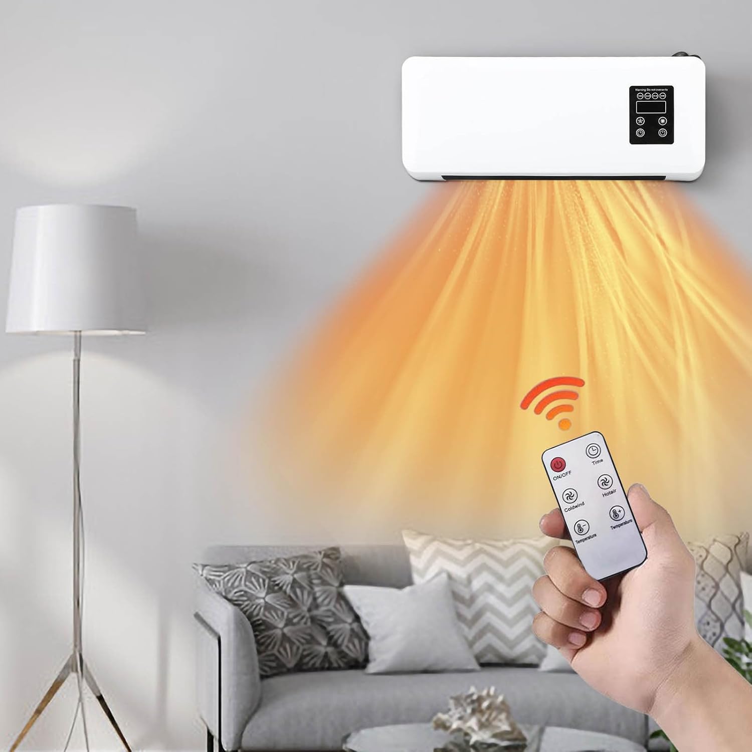 3-in-1 Smart Wall Heater with Remote Control