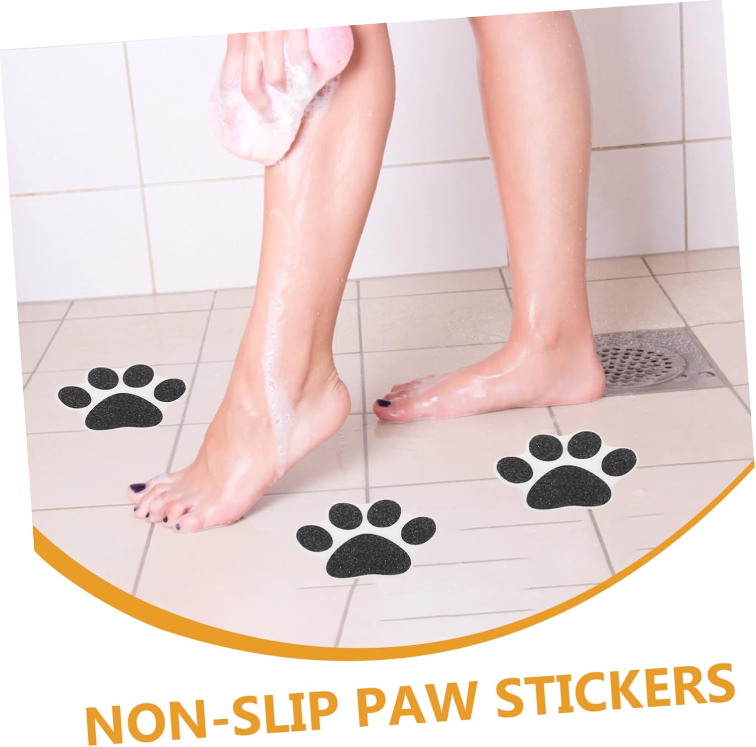 HAKIDZEL 10Pcs Non-Slip Paw Bathtub Stickers 1