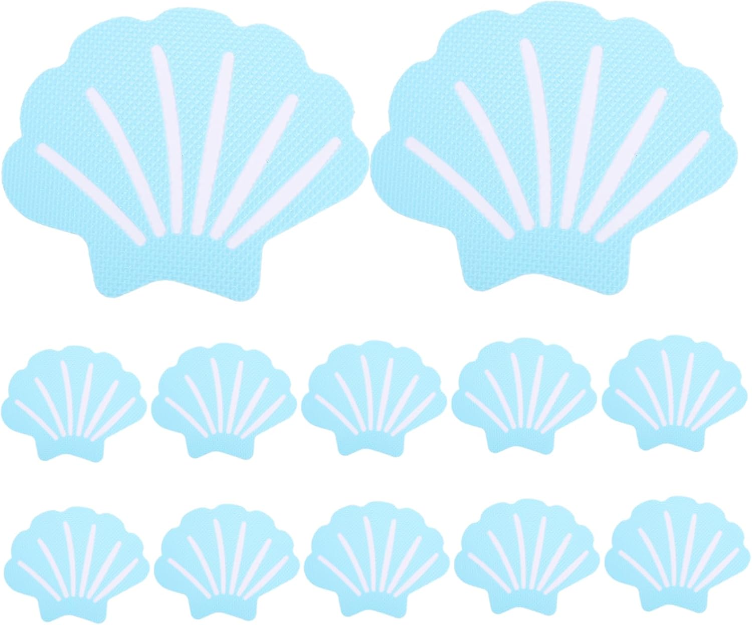 GLEAVI Non-Slip Shower Stickers 12pcs Shell Design Bath Decals