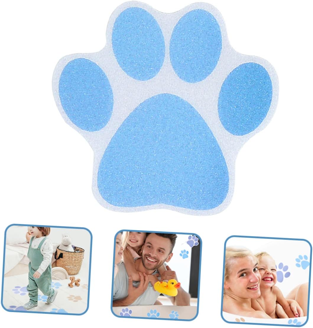 IMIKEYA 10pcs Dog Paw Print Non-Slip Stickers for Bathrooms