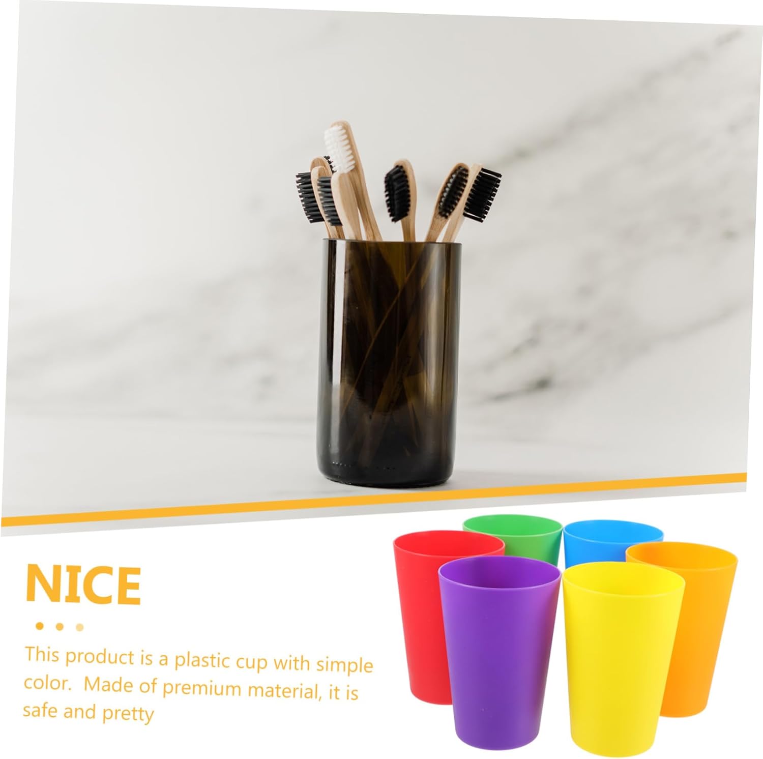 12 Pack Plastic Water Cup for Toothbrushing and Drinking