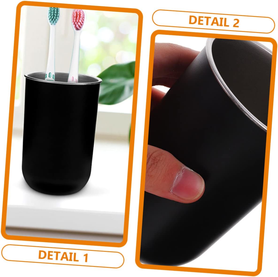 Hemoton 2 Pack Toothbrush Cup Holder Set