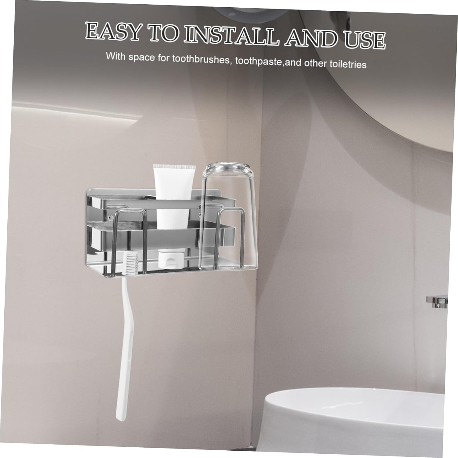 Zerodeko Wall Mounted Toothbrush Holder
