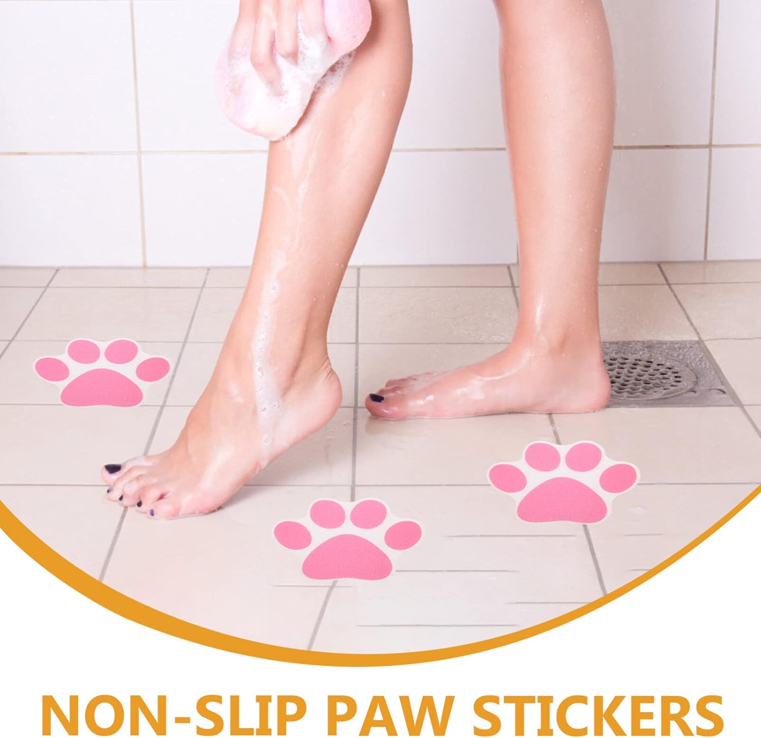 Kisangel Non-Slip Bathtub Stickers Set 10pcs for Safety and Style