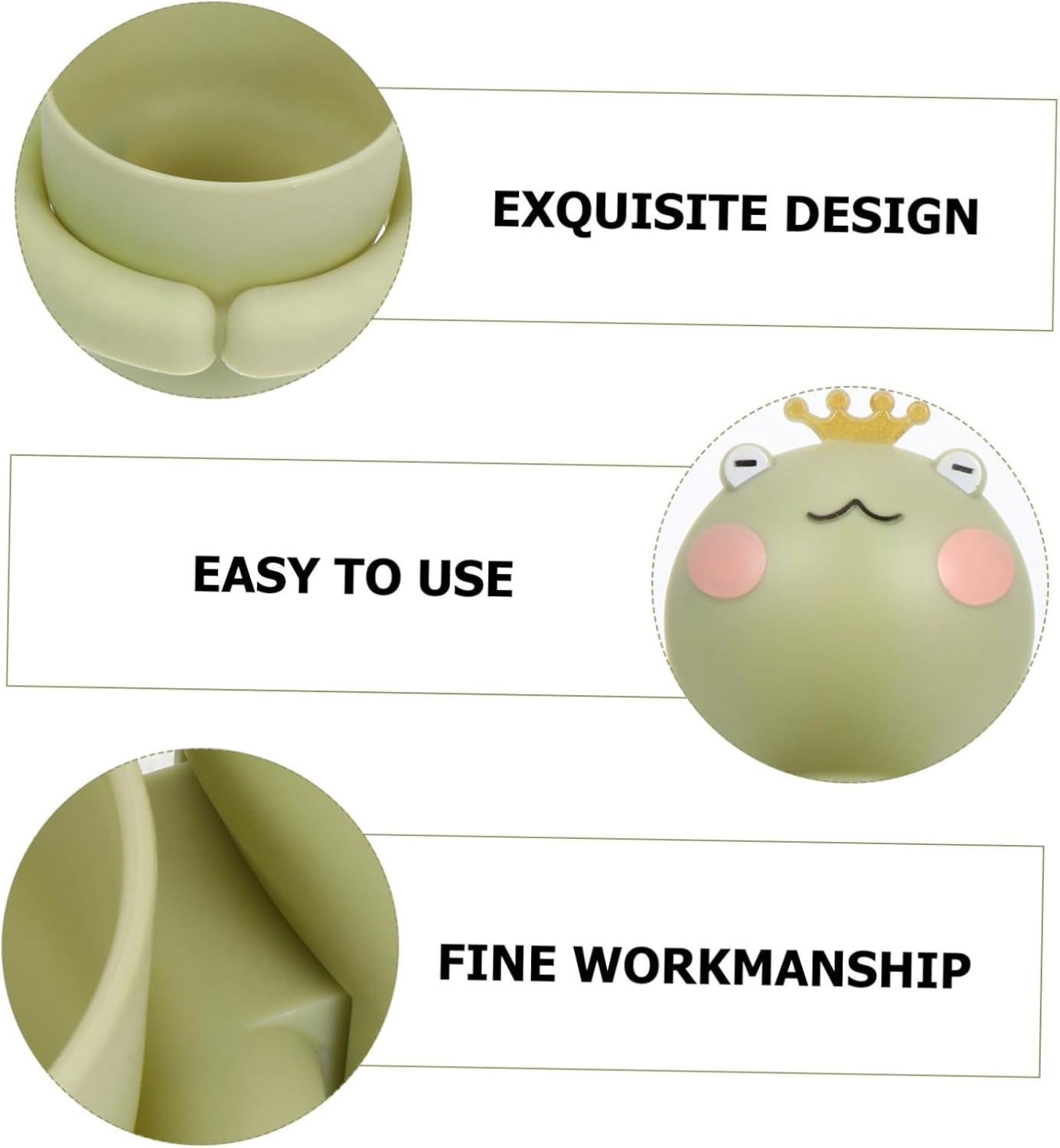 BUGUUYO Cartoon Toothbrush Cup Holder for Wall Mount Bathroom Organization