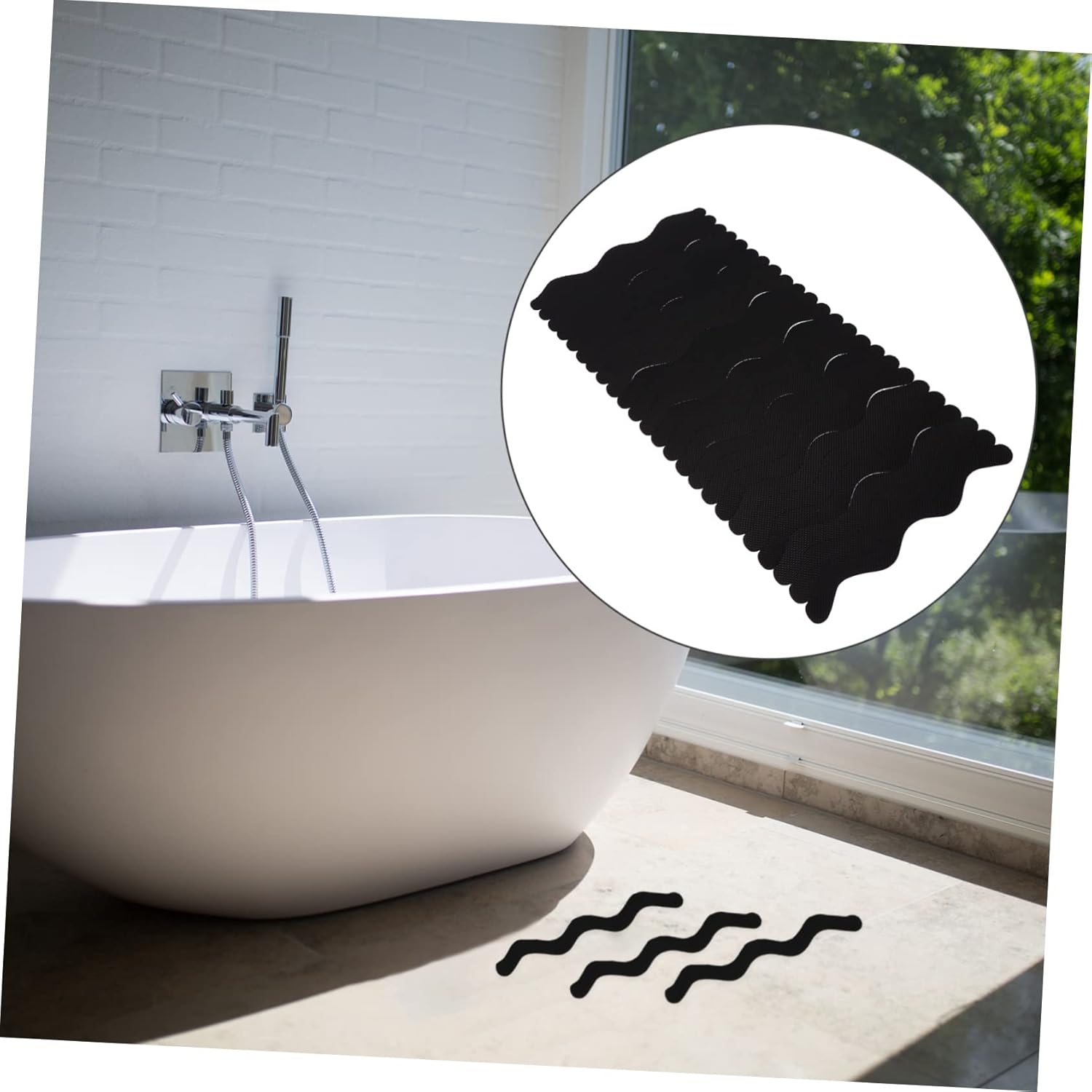 Non-Slip Bathtub Stickers 25pcs for Safety in Shower and Bathroom