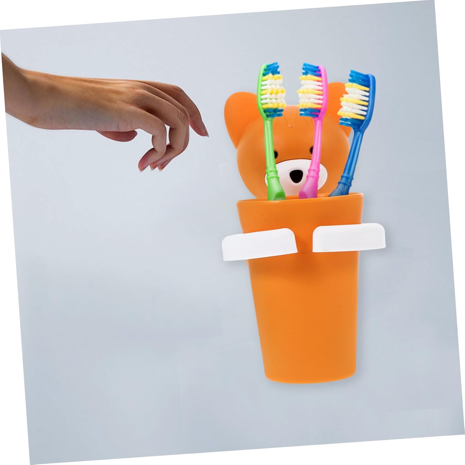 Alipis 2Sets Wall Mounted Toothbrush Holder