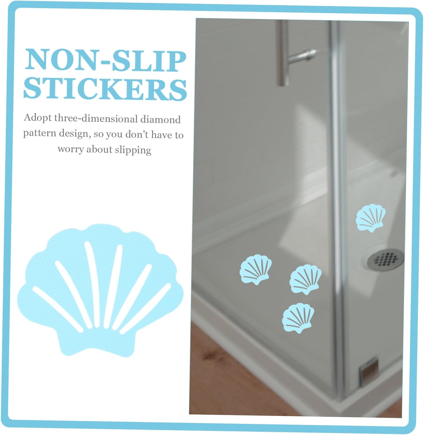Cabilock 30pcs Anti-Slip Bathtub Stickers Self-Adhesive Safety Decals