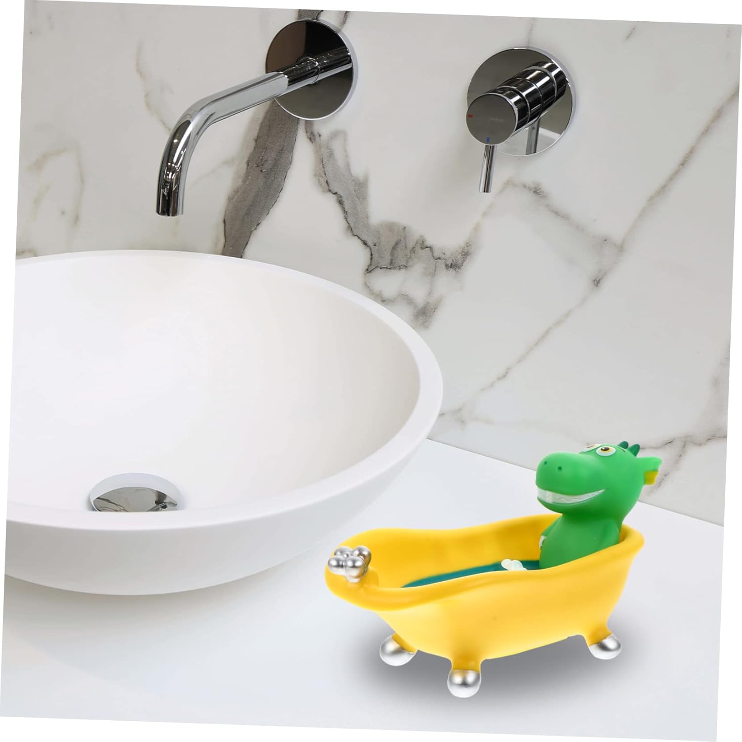 Adorable Dinosaur Soap Drain Container for Kids 1