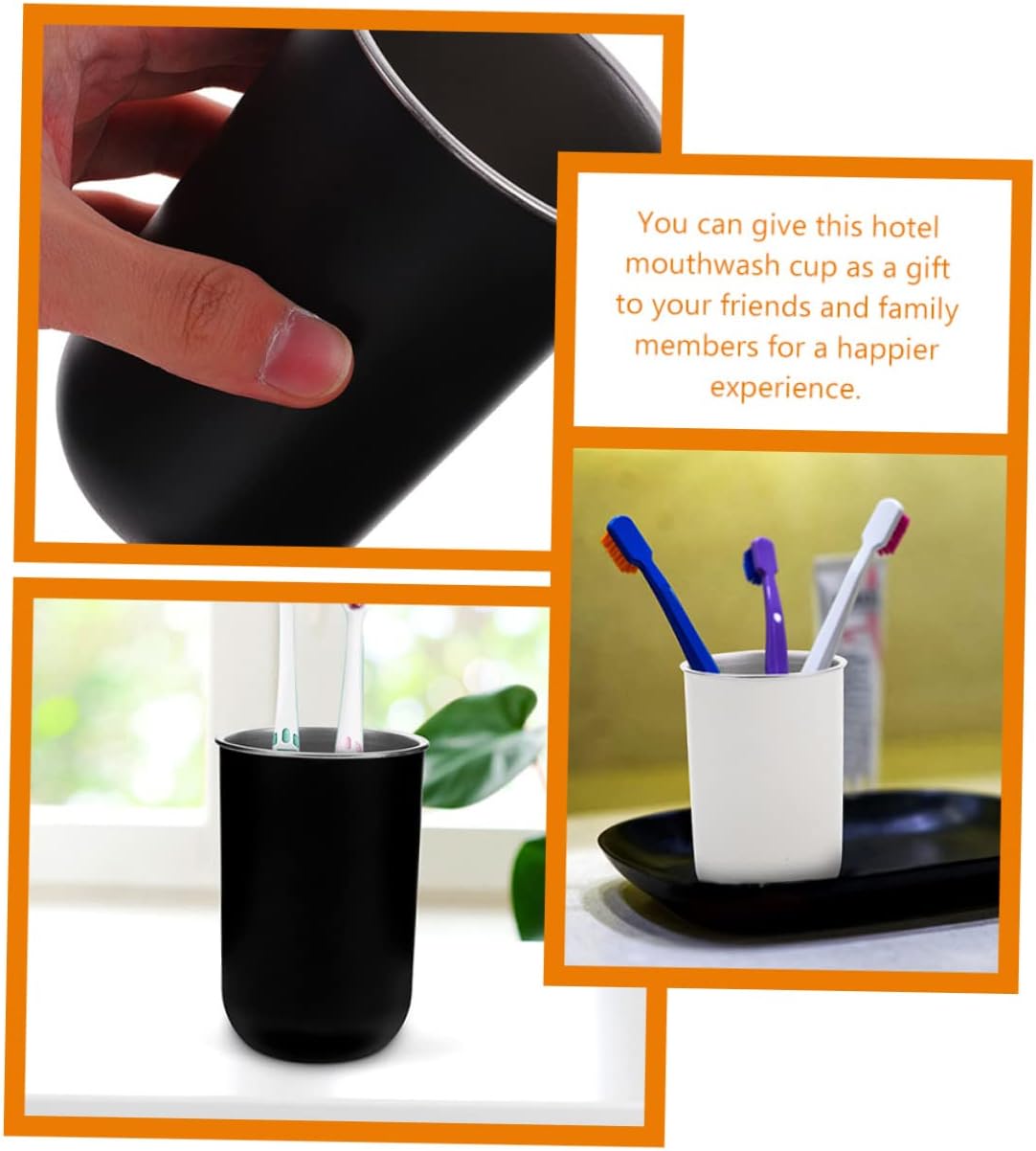 Hemoton 2 Pack Toothbrush Cup Holder Set