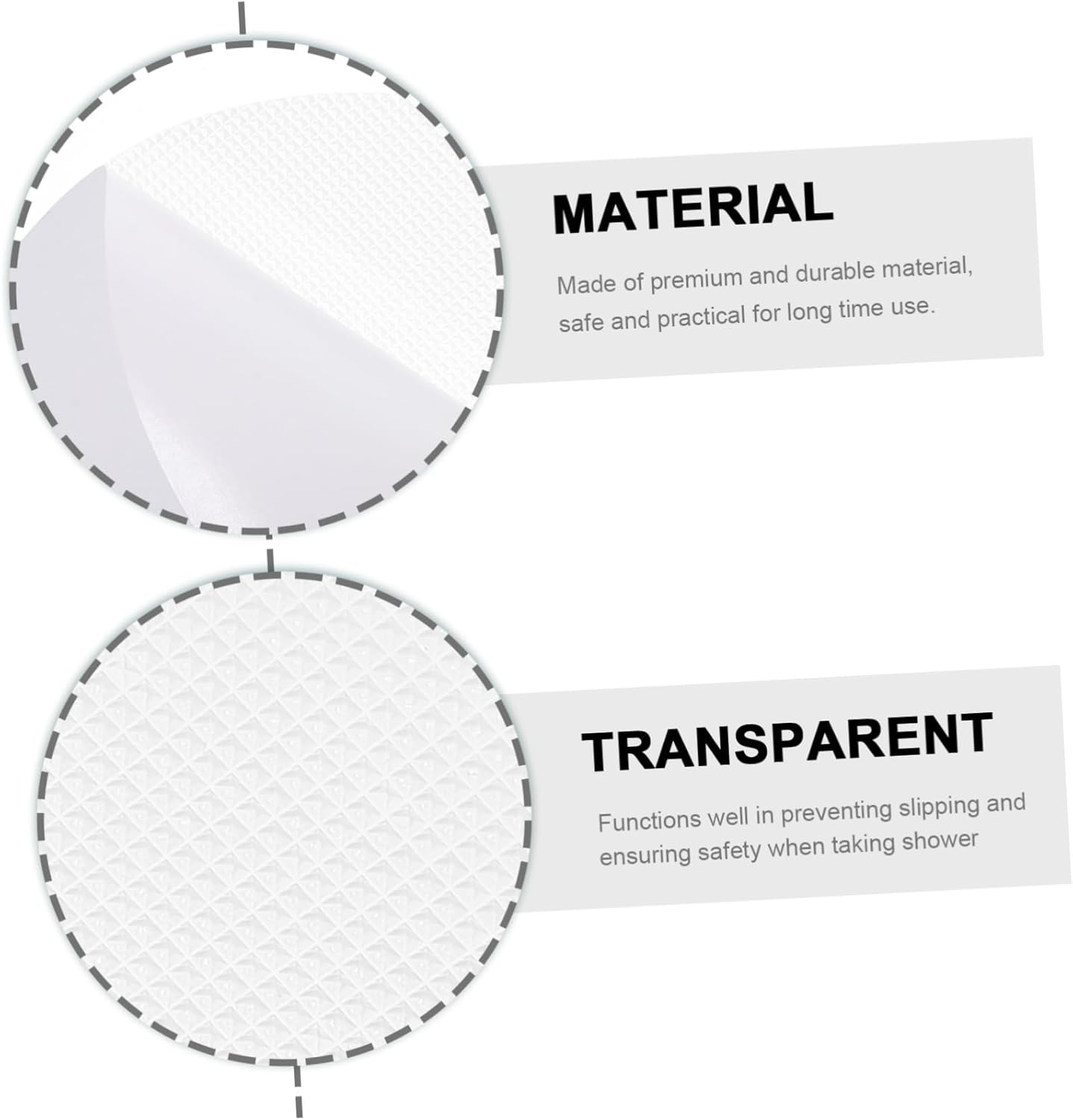 Alipis Non Slip Bathroom Floor Stickers Set