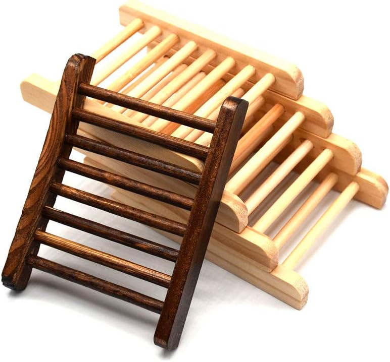 60 Piece Bamboo Soap Holder for Bathroom