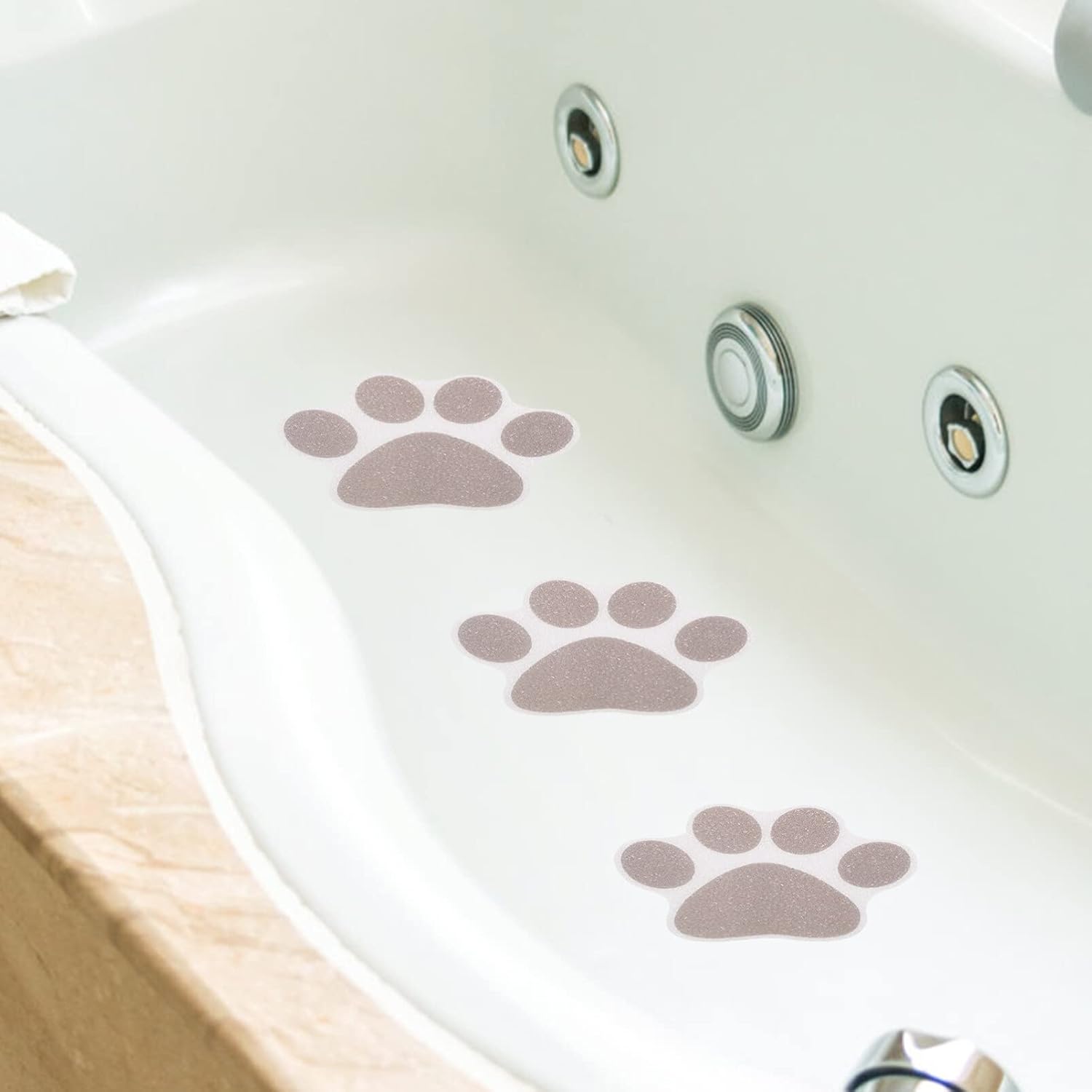 Hemoton Bathtub Dog Paw Stickers 10pcs Non Slip Decals