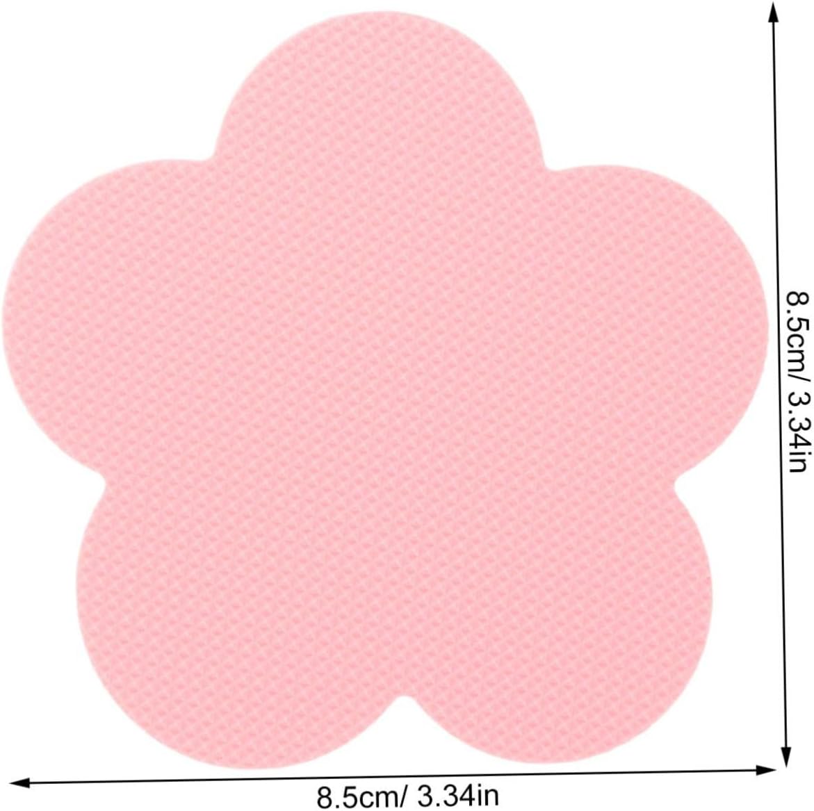 HOLIDYOYO 12pcs Pink Non-Slip Bathtub Stickers 1
