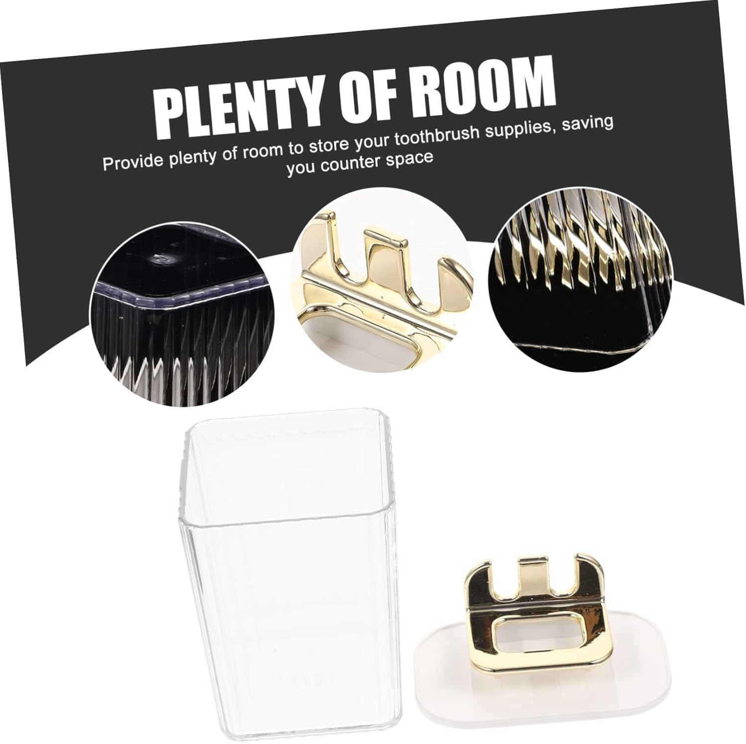 PRETYZOOM Wall Mounted Toothbrush Holder Set 1