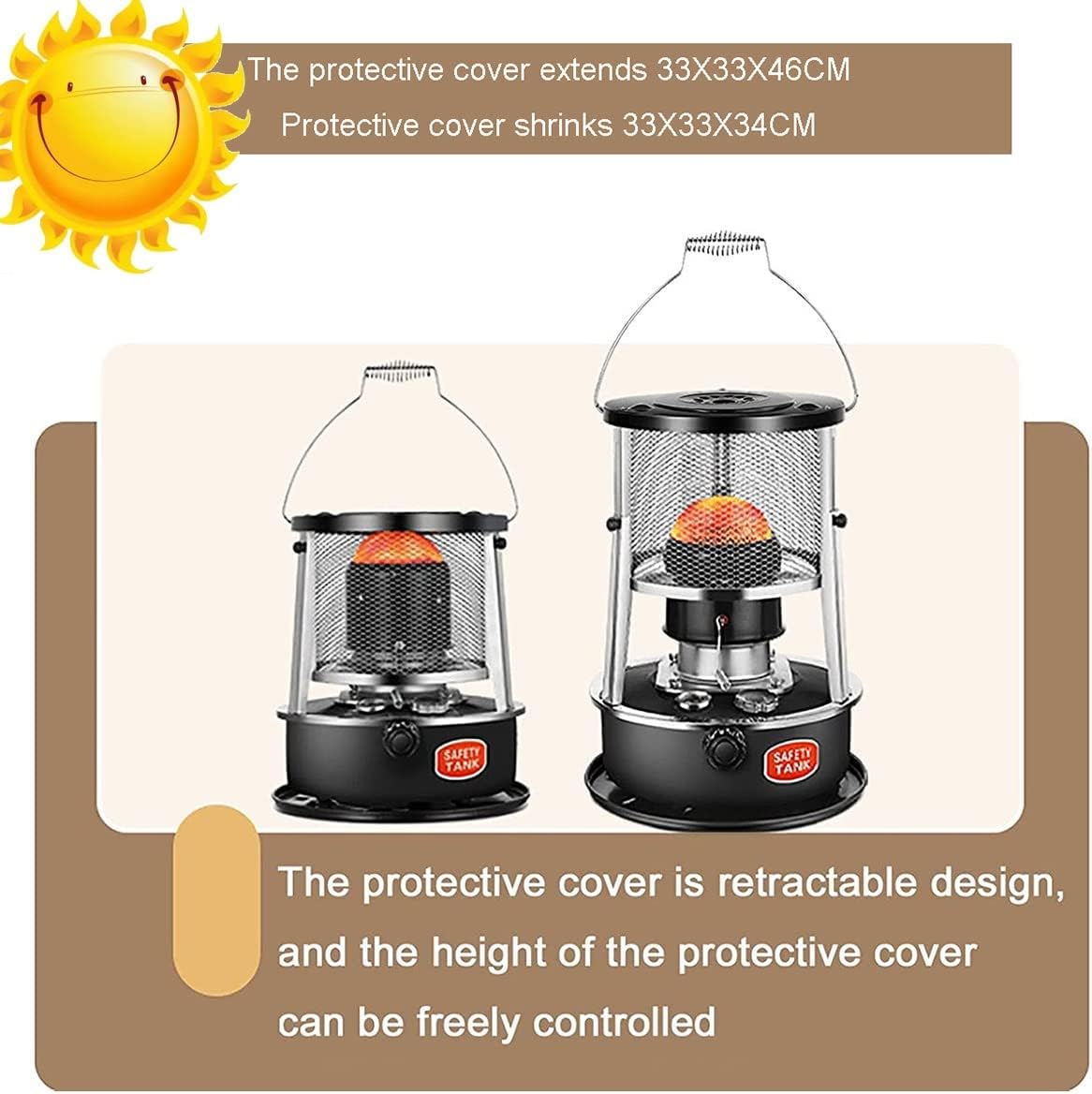 Adjustable Kerosene Stove with Storage Bag and Accessories