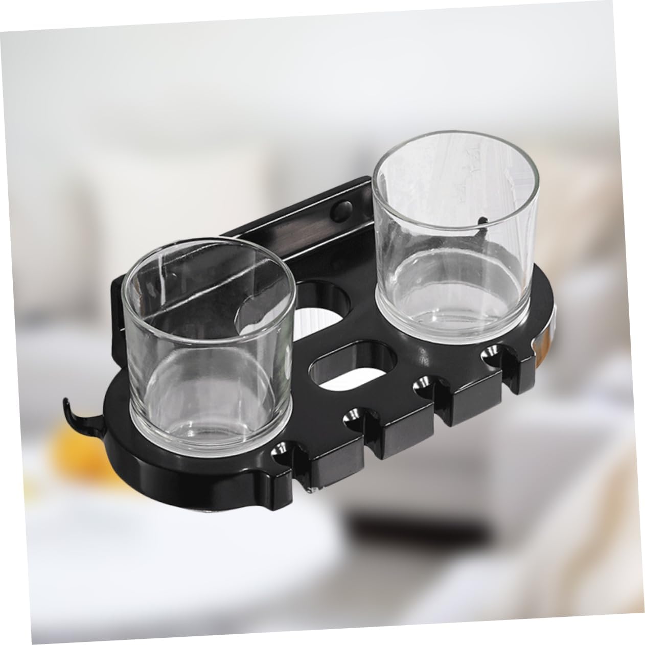 Stylish Aluminum Toothbrush Holder with Cups