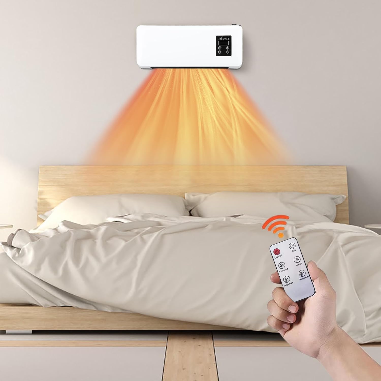 3-in-1 Smart Wall Heater with Remote Control