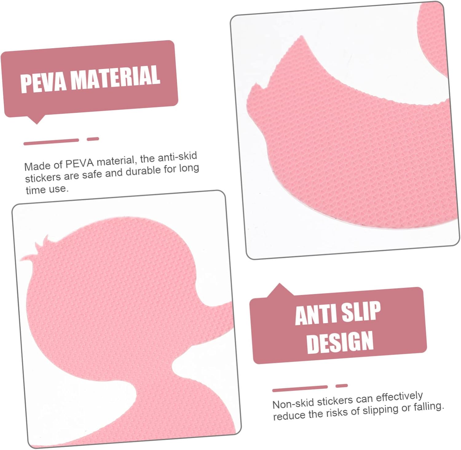 Zerodeko Non-Slip Bathtub Stickers 24pcs Anti-Slip Sticker for Bathroom Safety