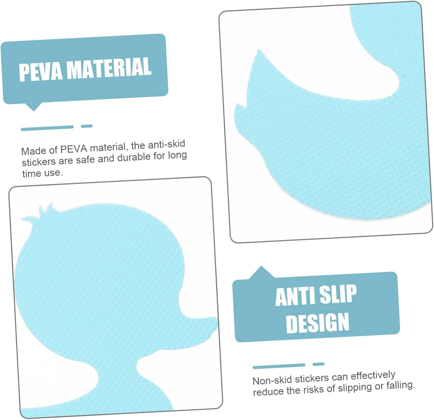 24pcs Non Slip Bathtub Stickers for Bathrooms and Showers