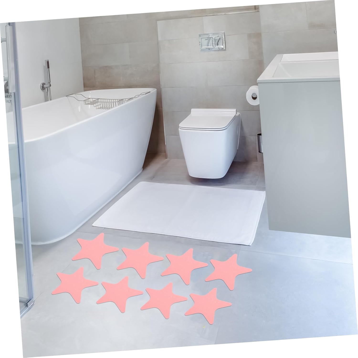 1Set Decorative Star Non Slip Bathroom Stickers 1